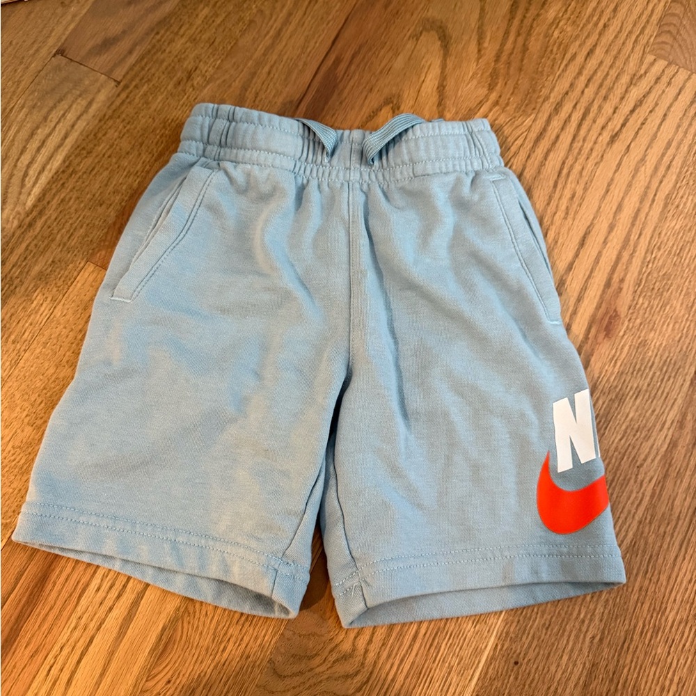 Nike Blue and Orange Athletic Shorts
